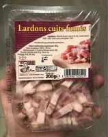 Mängden socker i Lardons cuits fumés