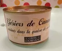 Mängden socker i Gésiers de canard cuisinés dans la graisse de canard