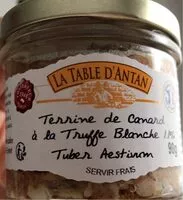 Mängden socker i Terrine de Canard à la Truffe blanche