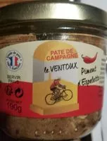 Mängden socker i Pâté  de campagne le Ventoux