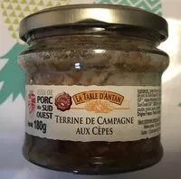 Mängden socker i Terrine de campagne aux cêpes
