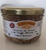 Mängden socker i Terrine de canard à la truffe blanche