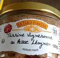 Mängden socker i Terrine vigneronne au Pessac Léognan