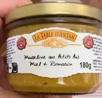 Mängden socker i Mousseline aux petits pois, miel et romarin