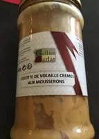Mängden socker i Cocotte de volaille crémée aux mousserons