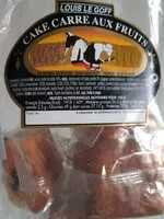 Mängden socker i Cake carré aux fruits