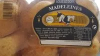 Mängden socker i Madeleines Pur Beurre Louis Le Goff X8