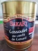 Mängden socker i Cassoulet au confit de canard