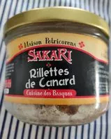 Mängden socker i Rillettes de canard