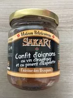 Mängden socker i Confit d'oignons au vin d'Iroul?guy et au piment d'Espelette