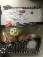 Mängden socker i Madeleines pépites de chocolat noir