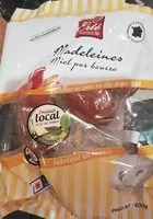 Mängden socker i Madeleine Miel pur beurre