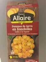 Mängden socker i Pommes de terre en rondelles