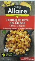 Mängden socker i Pommes de terre en cubes