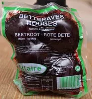 Mängden socker i Betterave rouges cuites à la vapeur