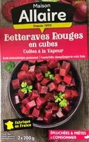 Mängden socker i Betteraves rouges en cube