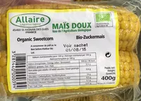 Mängden socker i Maiskolben Bio
