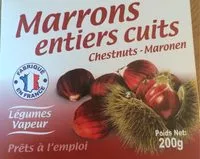 Mängden socker i Marrons entiers cuits