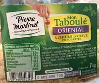 Mängden socker i Taboulé oriental