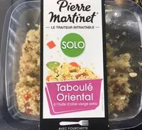Mängden socker i Taboulé oriental à l'huile d'olive vierge extra