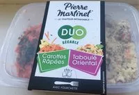 Mängden socker i Duo sécable Taboulé oriental et Carottes râpées