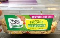Mängden socker i Mon taboulé aux 5 légumes au jus de citron