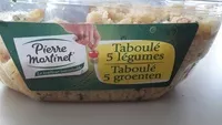 Mängden socker i Taboulé aux 5 légumes