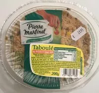 Mängden socker i Taboulé au poulet et à la ciboulette