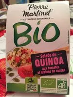 Mängden socker i Salade de quinoa aux tomates et graines de courge