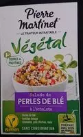 Mängden socker i Salade de perles de blé à l'échalote
