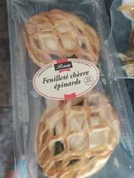Mängden socker i Feuilleté chèvre épinards