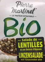 Mängden socker i Salade de lentilles et son emince d'oignons