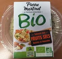 Mängden socker i Taboulé aux fruits secs raisins et amandes