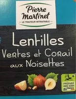 Mängden socker i Lentilles vertes et corail aux noisettes