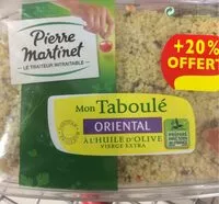Mängden socker i Taboulé oriental