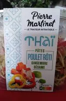 Mängden socker i Thai Pâtes Poulet rôti Gingembre Sésame