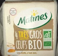 Mängden socker i Oeuf TRES gros bio