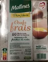 Mängden socker i Oeufs Frais Primeurs Matines X20