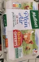 Mängden socker i Matines Oeufs Moyens Plein Air x12 +3 Gratruits