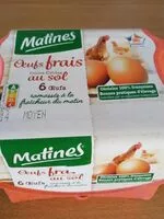 Mängden socker i Matines œufs poules elvees au sol