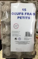 Mängden socker i 15 Oeufs frais petits