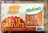 Mängden socker i 24 oeufs datés sur la coquille