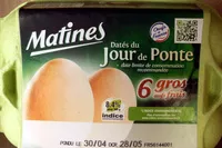 Mängden socker i Matines gros oeufs frais
