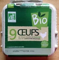 Mängden socker i 9 Gros Œufs Bio