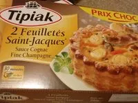 Mängden socker i Feuilletés saint jacques sauce cognac fine champagne