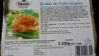 Mängden socker i Gratins de crabe surgelés