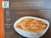 Mängden socker i Cassolette de saumon et colin, sauce chablis