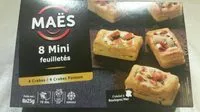 Mängden socker i MAES 8 mini feuilletés - Crabe poisson