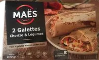 Mängden socker i 2 Galettes Chorizo & Légumes