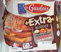 Mängden socker i Extra burger haché de volaille fromage fondu bacon